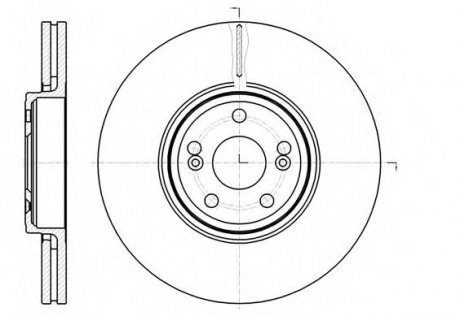 Тормозной диск REMSA 61234.10 (фото 1)