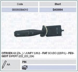 Выключатель на колонке рулевого управления MAGNETI MARELLI DA50094 (фото 1)