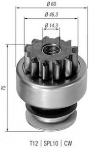 Провідна шестерня стартера MAGNETI MARELLI AMB0082