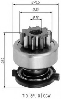 Провідна шестерня стартера MAGNETI MARELLI AMB0252