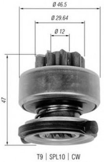 Ведущая шестерня стартера MAGNETI MARELLI AMB0335