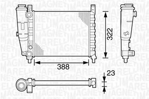 Радиатор охлаждение двигателя MAGNETI MARELLI BM129