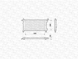 Радіатор охолодження двигуна MAGNETI MARELLI BM776
