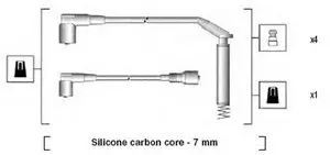 Комплект проводов зажигания MAGNETI MARELLI MSK669