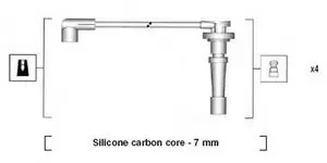 Комплект проводов зажигания MAGNETI MARELLI MSK894
