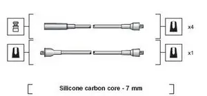 Комплект проводів запалення MAGNETI MARELLI MSK1024