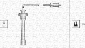 Комплект проводов зажигания MAGNETI MARELLI MSK1192