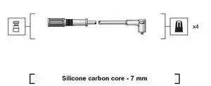Комплект проводов зажигания MAGNETI MARELLI MSK1204