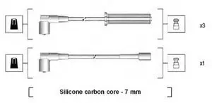 Комплект проводів запалення MAGNETI MARELLI MSK931