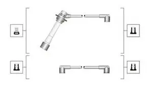 Комплект проводів запалення MAGNETI MARELLI MSQ0093