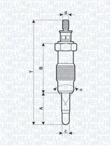 Свеча накаливания MAGNETI MARELLI UX11A