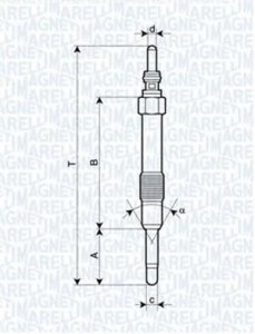 Свічка розжарювання MAGNETI MARELLI UC19A