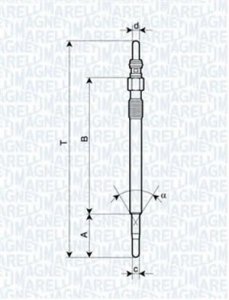 Свеча накаливания MAGNETI MARELLI UY4A