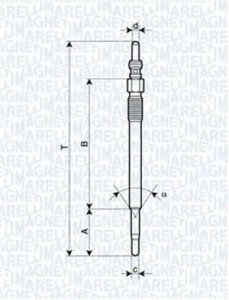 Свеча накаливания MAGNETI MARELLI UY5A