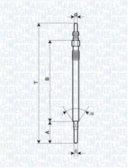 Свеча накаливания MAGNETI MARELLI UY8A