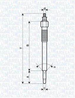 Свічка розжарювання MAGNETI MARELLI UC57A