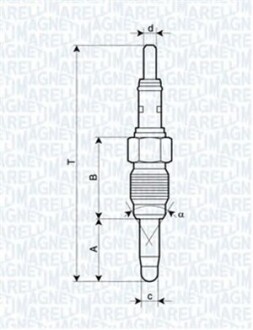 Свічка розжарювання MAGNETI MARELLI UX27A (фото 1)