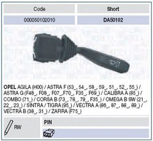 Выключатель на колонке рулевого управления MAGNETI MARELLI DA50102
