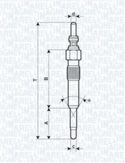 Свічка розжарювання MAGNETI MARELLI UC31A