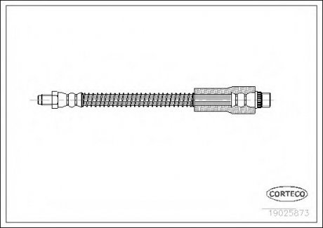 Тормозной шланг CORTECO 19025873 (фото 1)