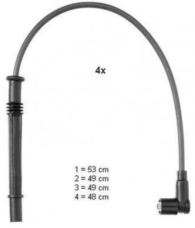 Комплект кабелів високовольтних CH CHAMPION CLS084