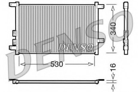 Конденсатор кондиционера DENSO DCN01011 (фото 1)