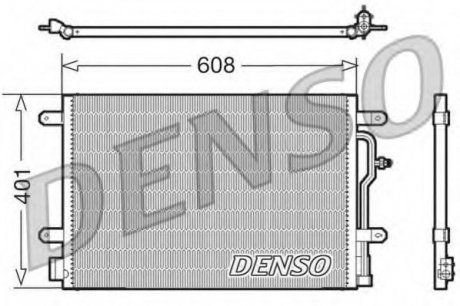 Конденсатор кондиционера DENSO DCN02011 (фото 1)