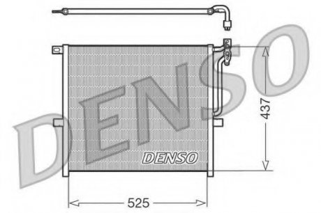 Конденсатор кондиционера DENSO DCN05008 (фото 1)