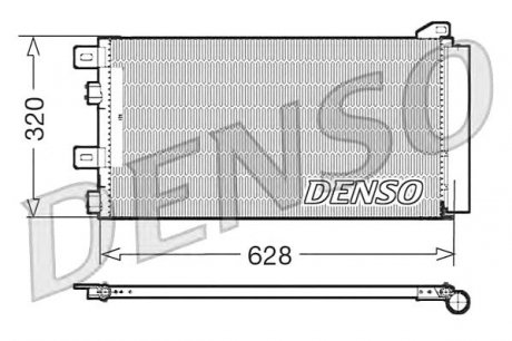 Конденсатор кондиционера DENSO DCN05101 (фото 1)