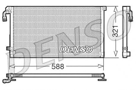 Конденсатор кондиционера DENSO DCN07004 (фото 1)