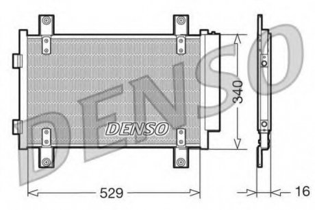Конденсатор кондиционера DENSO DCN09049 (фото 1)