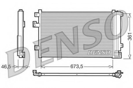 Конденсер кондиціонера DENSO DCN09084 (фото 1)