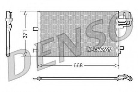 Конденсатор кондиционера DENSO DCN10007 (фото 1)