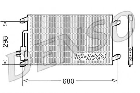 Конденсатор кондиционера DENSO DCN13016 (фото 1)