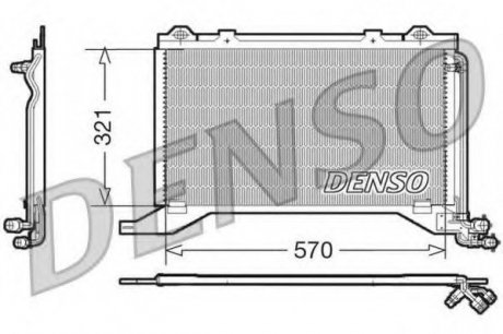 Конденсатор кондиціонера DENSO DCN17019 (фото 1)