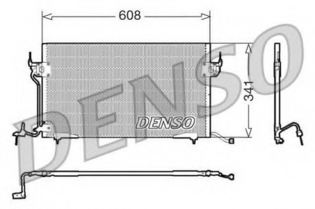 Конденсатор кондиционера DENSO DCN21010 (фото 1)
