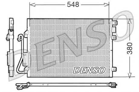 Конденсатор кондиціонера DENSO DCN23008 (фото 1)