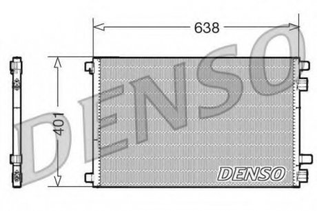 Конденсатор кондиционера DENSO DCN23012 (фото 1)