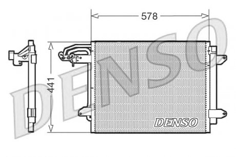 Конденсатор кондиционера DENSO DCN32030 (фото 1)