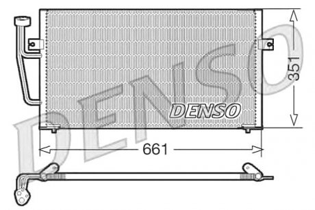 Конденсатор кондиціонера DENSO DCN33008 (фото 1)