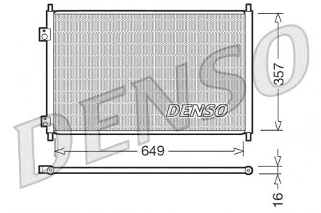Конденсатор кондиционера DENSO DCN40008 (фото 1)