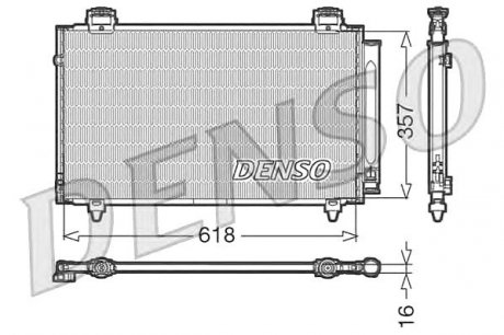 Конденсатор кондиционера DENSO DCN50004 (фото 1)