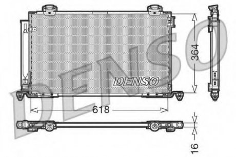 Конденсатор кондиционера DENSO DCN50015 (фото 1)