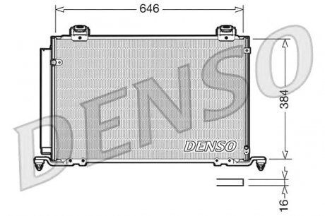 Конденсатор кондиционера DENSO DCN50027 (фото 1)