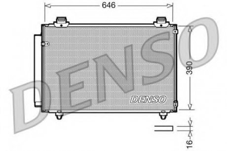 Конденсатор кондиционера DENSO DCN50035 (фото 1)