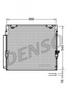 Конденсатор кондиционера DENSO DCN50036 (фото 1)