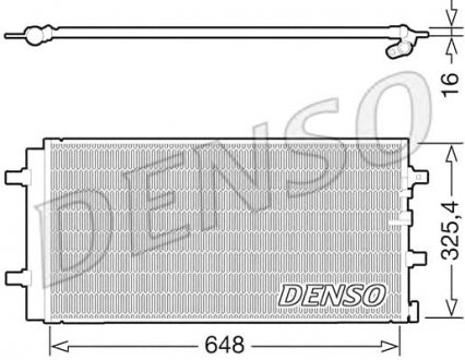 Конденсатор кондиционера DENSO DCN02021 (фото 1)