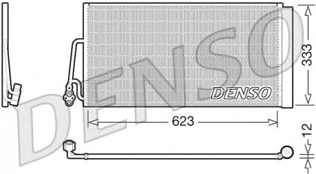 Конденсатор кондиционера DENSO DCN05102 (фото 1)