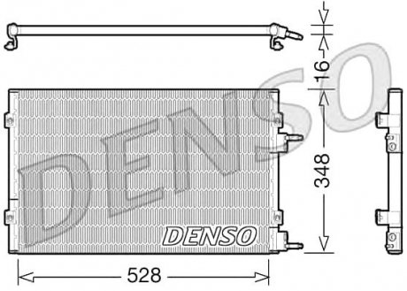 Конденсатор кондиционера DENSO DCN06003 (фото 1)