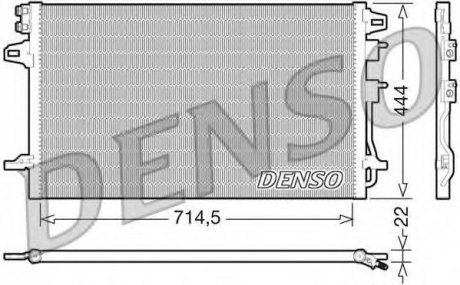 Конденсатор кондиционера DENSO DCN06005 (фото 1)